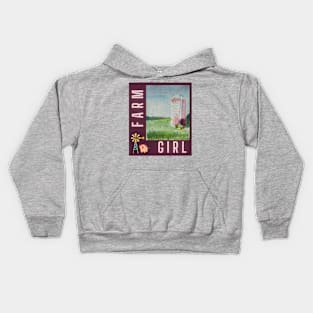 Farm Girl & Silo v5 Kids Hoodie